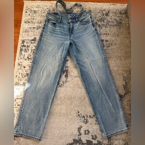 American Eagle Outfitters Super High-Rise Baggy Straight Jeans